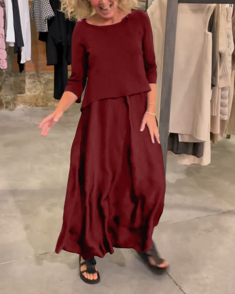 Coleen™ | Robe à bretelles avec top assorti