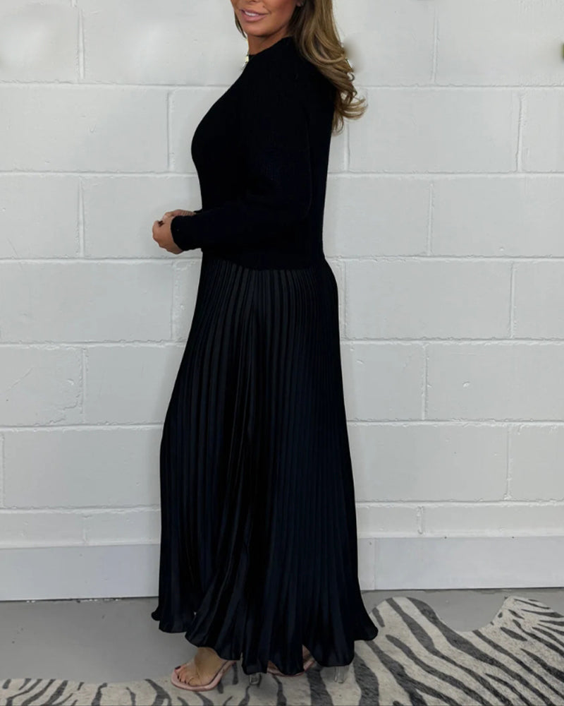 Jezebella™ | Élégante robe plissée en maille pour femmes