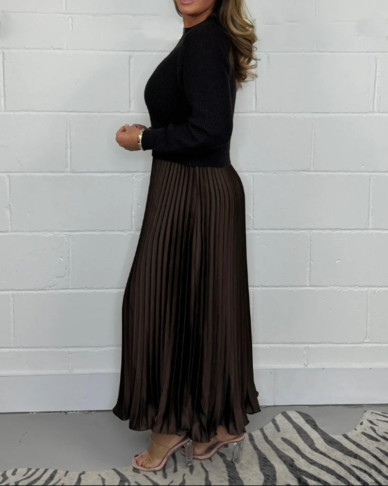 Jezebella™ | Élégante robe plissée en maille pour femmes