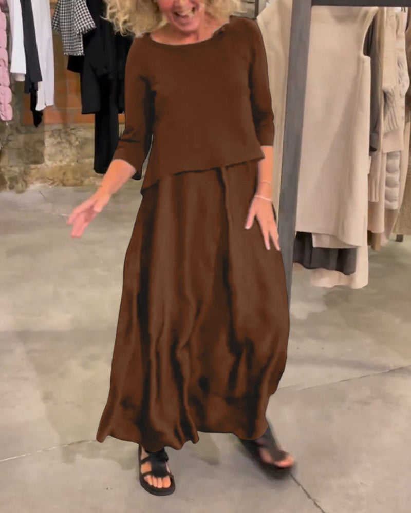 Coleen™ | Robe à bretelles avec top assorti
