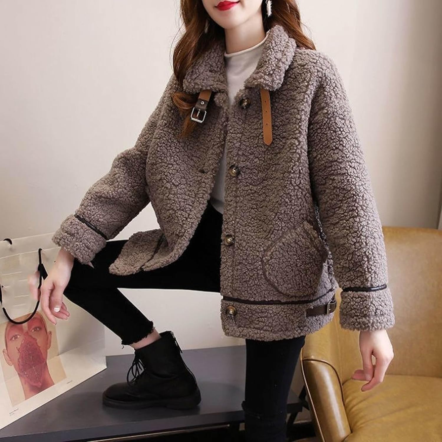 Jackie™ | Manteau Long Chaud pour Femmes avec Poches