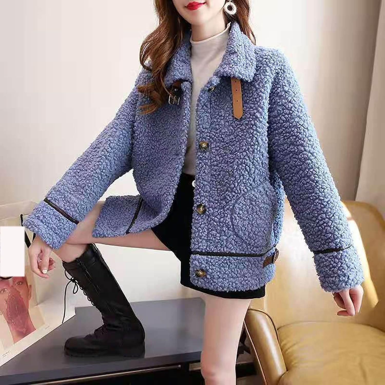 Jackie™ | Manteau Long Chaud pour Femmes avec Poches