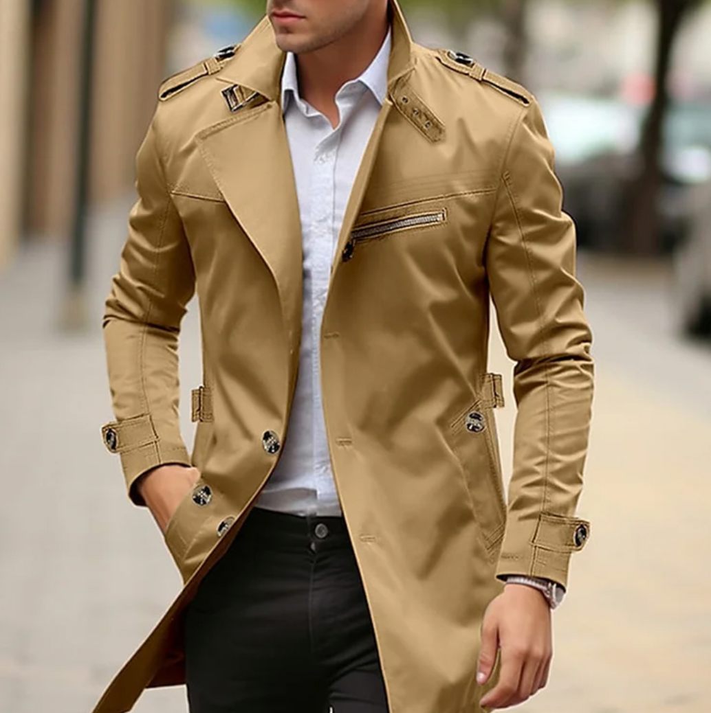 Tavin | Trench-coat de printemps élégant pour hommes