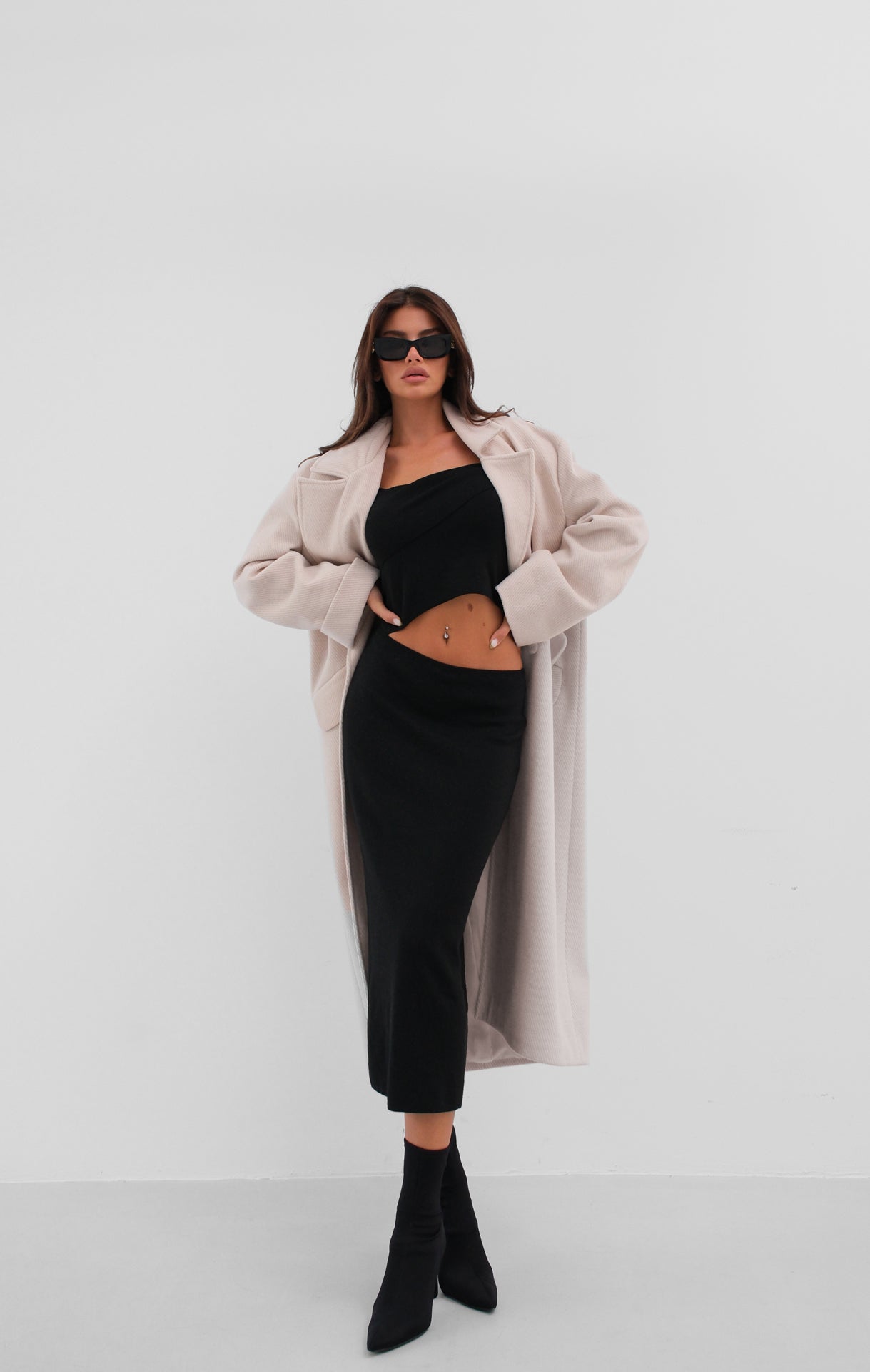 Felicity™ | Manteau Maxi Oversized pour Femmes en Beige