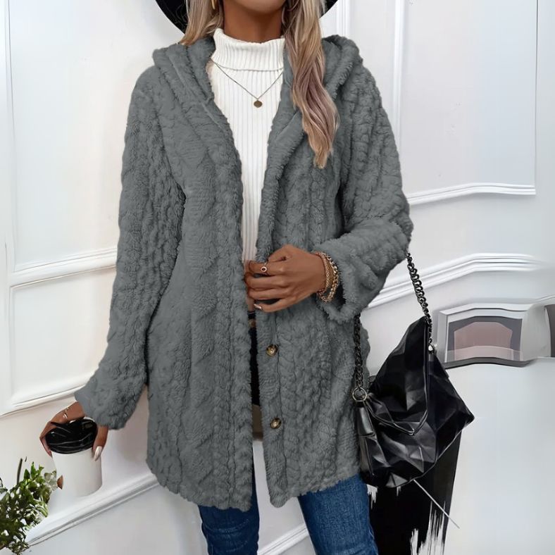 Elowyn™ | Veste Douce Boutonnée en Fleece pour Femmes