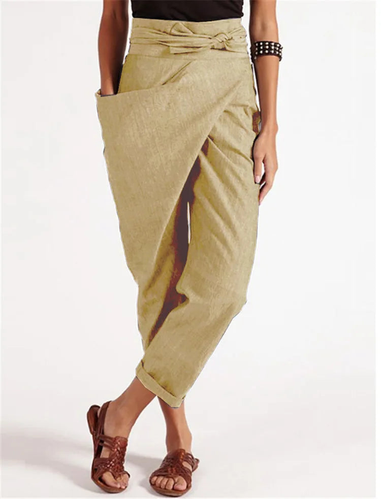 Eden™ le pantalon décontracté asymétrique avec une poche unilatérale