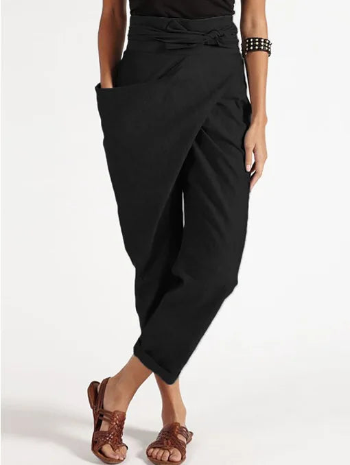 Eden™ le pantalon décontracté asymétrique avec une poche unilatérale